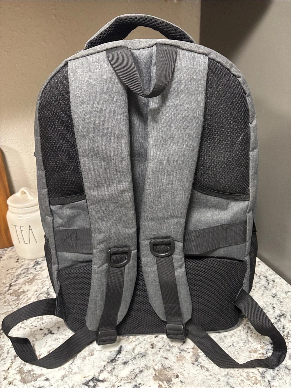 Gray Men's Backpack – Durable Everyday Laptop Bag